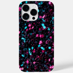 Sparkly pink blue mosaic glitter sparkles Case-Mate iPhone 14 pro max case