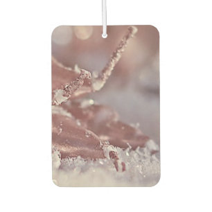 Sparkly Pink Christmas Tree and Christmas Candles Car Air Freshener