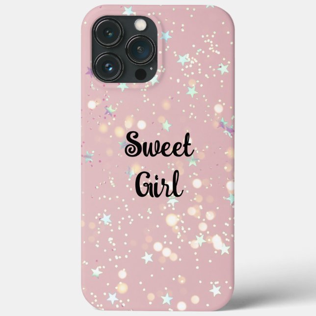 Sparkly Pink Glitter Design Case-Mate iPhone Case (Back)
