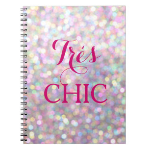 Sparkly Pink VERY CHIC Notebook