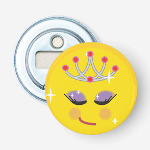 Sparkly Princess Emoticon Bottle Opener