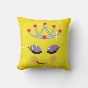 Sparkly Princess Emoticon Cushion