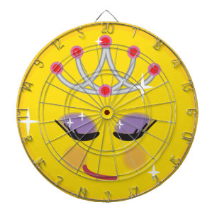 Sparkly Princess Emoticon Dartboard