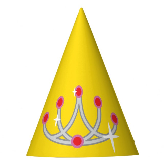 Sparkly Princess Emoticon Party Hat (Front)