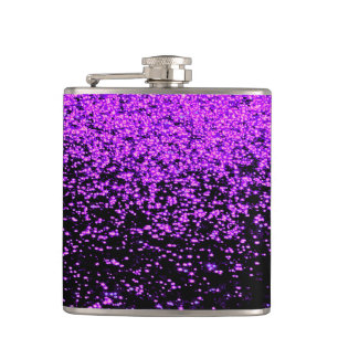sparkly purple flask