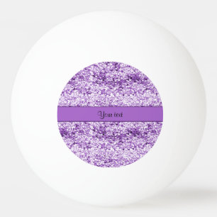 Sparkly Purple Glitter Ping Pong Ball