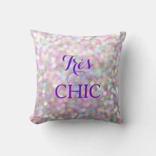 Sparkly Purple Very CHIC Pillow
