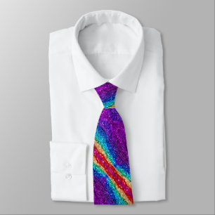 Sparkly Rainbow Tie