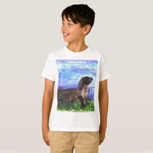 Sparkly River Otter Art T-Shirt