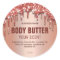 Sparkly Rose Gold Dripping Foil Body Butter Labels