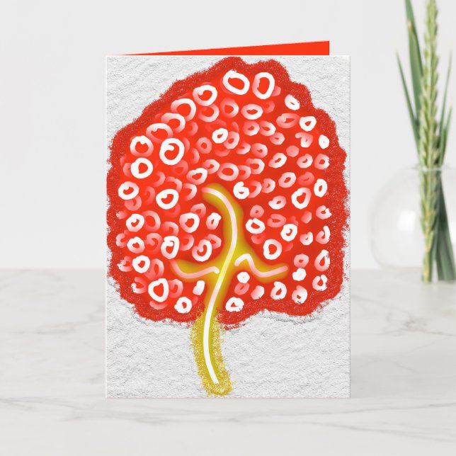 Sparkly Rosh Hashanah apple tree ראש השנה Thank You Card (Front)