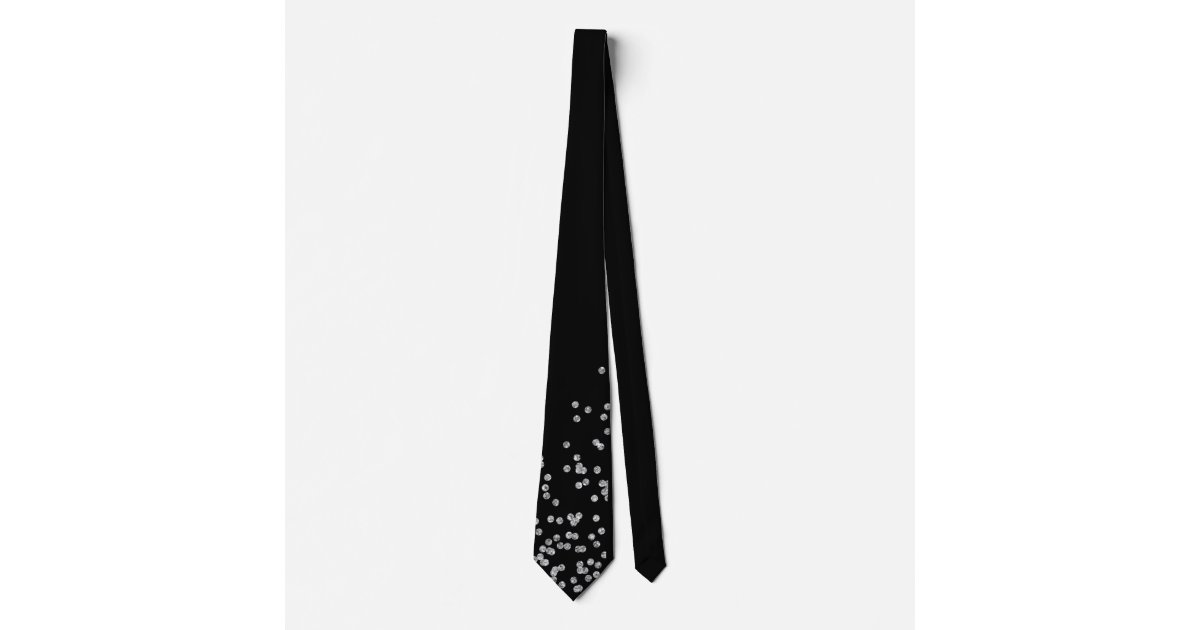sparkly black ties