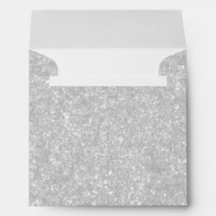 Sparkly Silver Texture Envelope