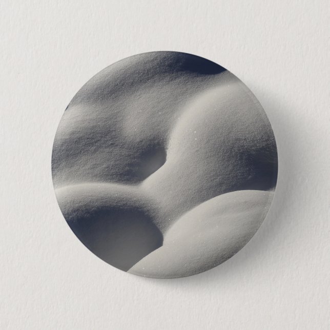 Sparkly Snow Mounds Abstract Nature 6 Cm Round Badge (Front)