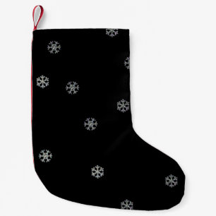 Sparkly Snowflakes Small Christmas Stocking