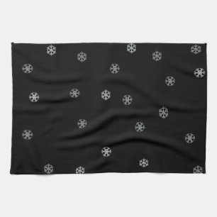 Sparkly Snowflakes Tea Towel