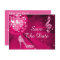 Sparkly Stiletto Heel 50th Birthday Save The Date
