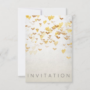 Sparkly Surprise Party Invitation Gold Silver