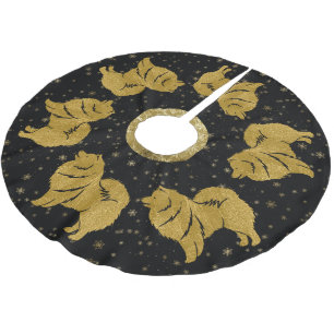 SPARKLY THANG Finnish Lapphund Xmas tree skirt