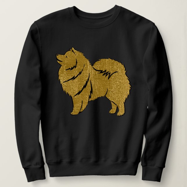 SPARKLY THANG Lapphund faux metallic   Sweatshirt (Design Front)