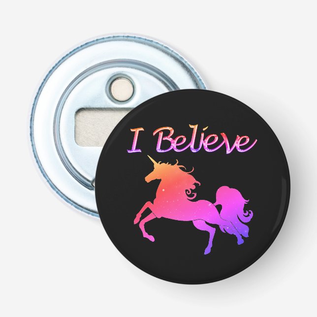 Sparkly Unicorn Bottle Opener (Front)