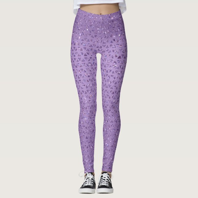 Sparkly Violet Leggings (Front)