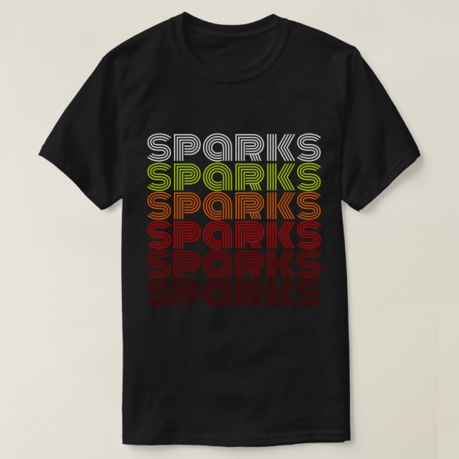 Sparks Band Vintage    T-Shirt (Design Front)