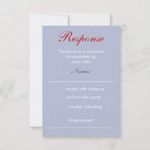 Sparks Fly Fourth of July Wedding Response Card