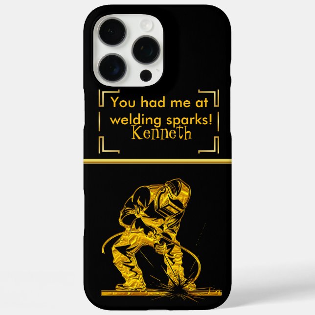 Sparks Flying in Golden Precision Case-Mate iPhone Case (Back)