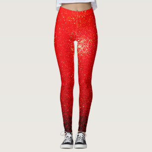 Sparks Of Red Leggings