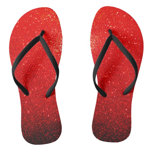 Sparks Of Red Thongs (Footbed)