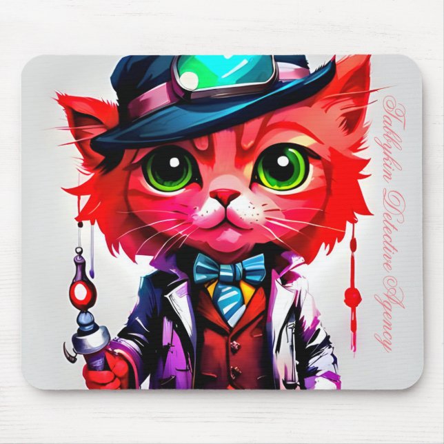 "Sparks" of the Tabbykin Detective Agency  Mouse Pad (Front)