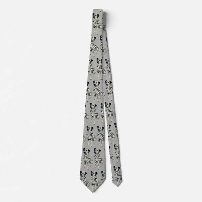 Sparky Dalmatian Dog Tie (Front)
