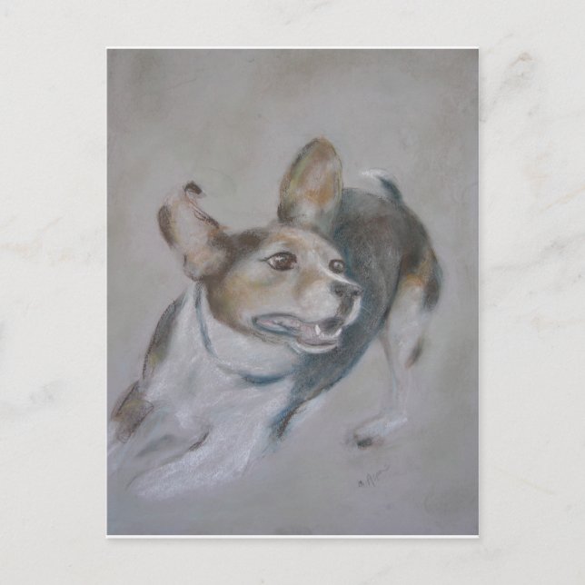 Sparky Dog:  Running Postcard (Front)