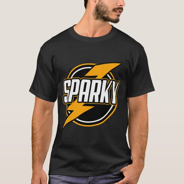 Sparky Electrician T-Shirt (Front)