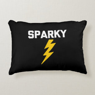 Sparky Funny Saying Sarcastic Novelty Electrician Decorative Cushion