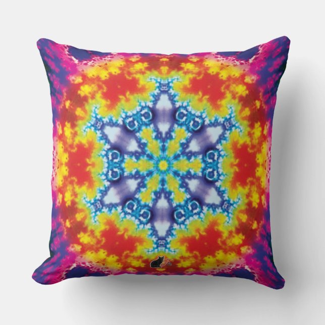 Sparky Kaleidoscope Pillow (Front)