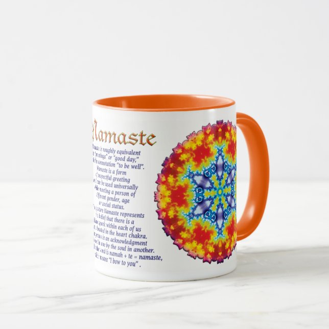 Sparky Namaste Mug (Front Right)