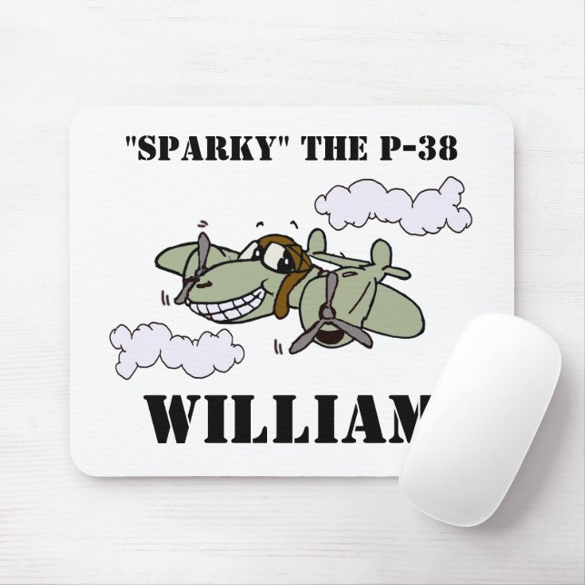 Sparky the P-38 Mouse Pad (With Mouse)