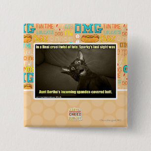 Sparky's last sight 15 cm square badge