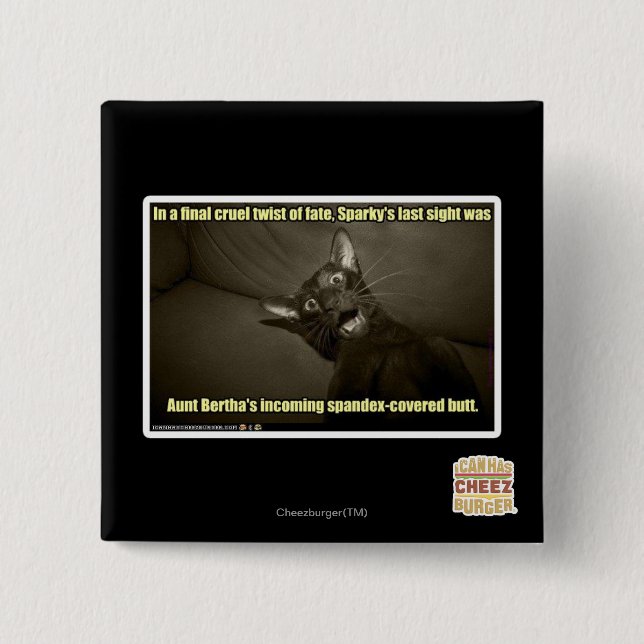 Sparky's last sight 15 cm square badge (Front)