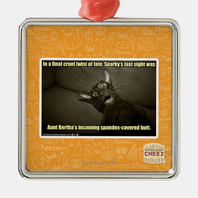 Sparky's last sight metal ornament (Front)