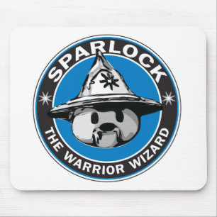 Sparlock the Warrior Wizard Mouse Pad