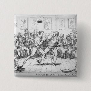 Sparring, 1817 15 cm square badge