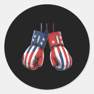 Sparring Kickboxing Or Boxing Heavy Training Mitts Classic Round Sticker