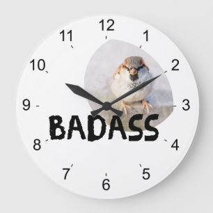 Sparrow - Badass Large Clock