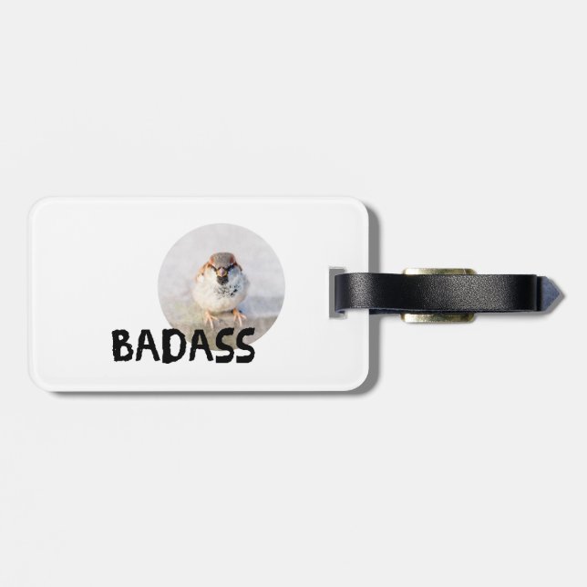 Sparrow - Badass Luggage Tag (Back Horizontal)