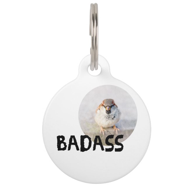 Sparrow - Badass Pet Tag (Front)