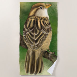 Sparrow Beach Towel - Little Bird