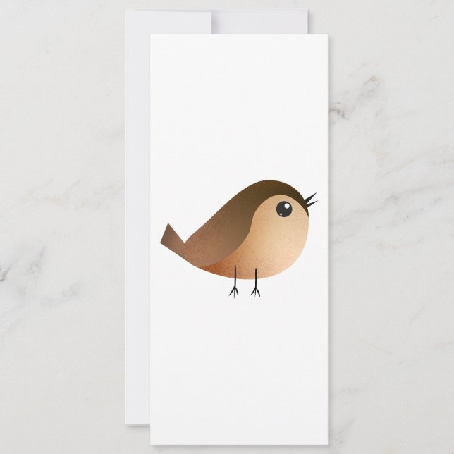 Sparrow Bird Cartoon   Announcement (Front)